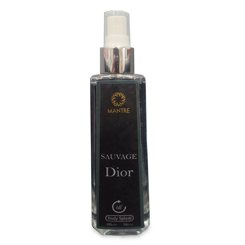 بادی اسپلش مردانه مدل SAVAGE DIOR حجم ۲۲۵ میلی لیتر با ماندگاری ۴۸ ساعته 💎